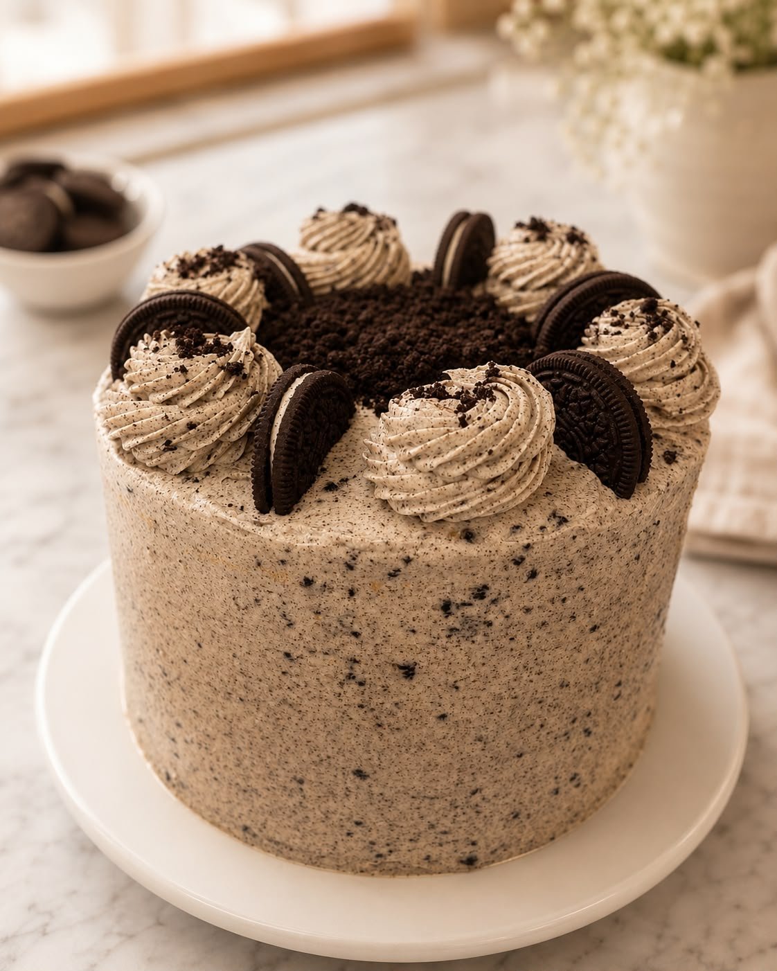 Tarta de galletas Oreo