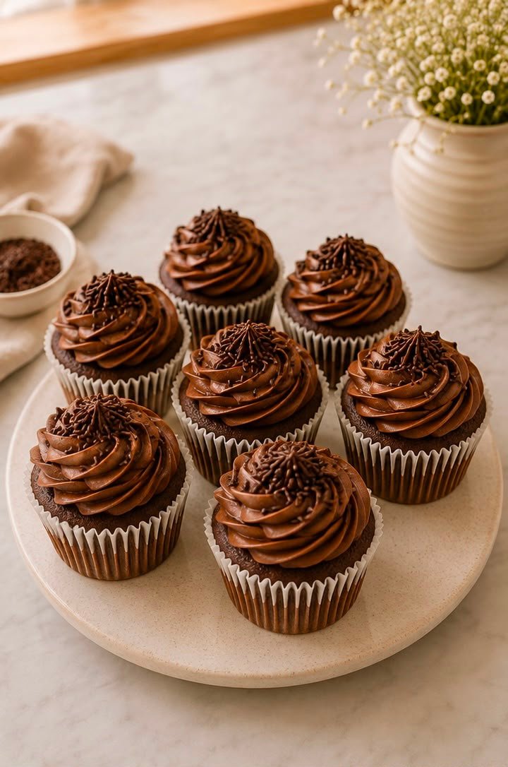 Cupcakes de chocolate
